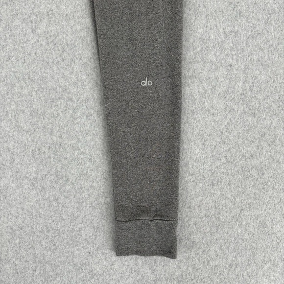 Alo Yoga Twiggy Sweatpants Womens Small ? Gray Soft Drawstring Athleisure READ - Picture 8 of 14